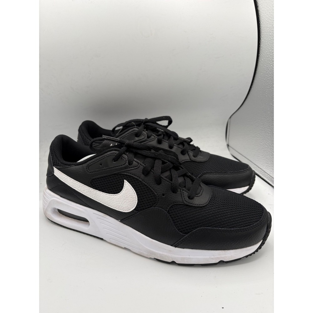 Nike Air Max SC Mens Shoes Black White Low Top Sneakers CW4555-002 Size 13